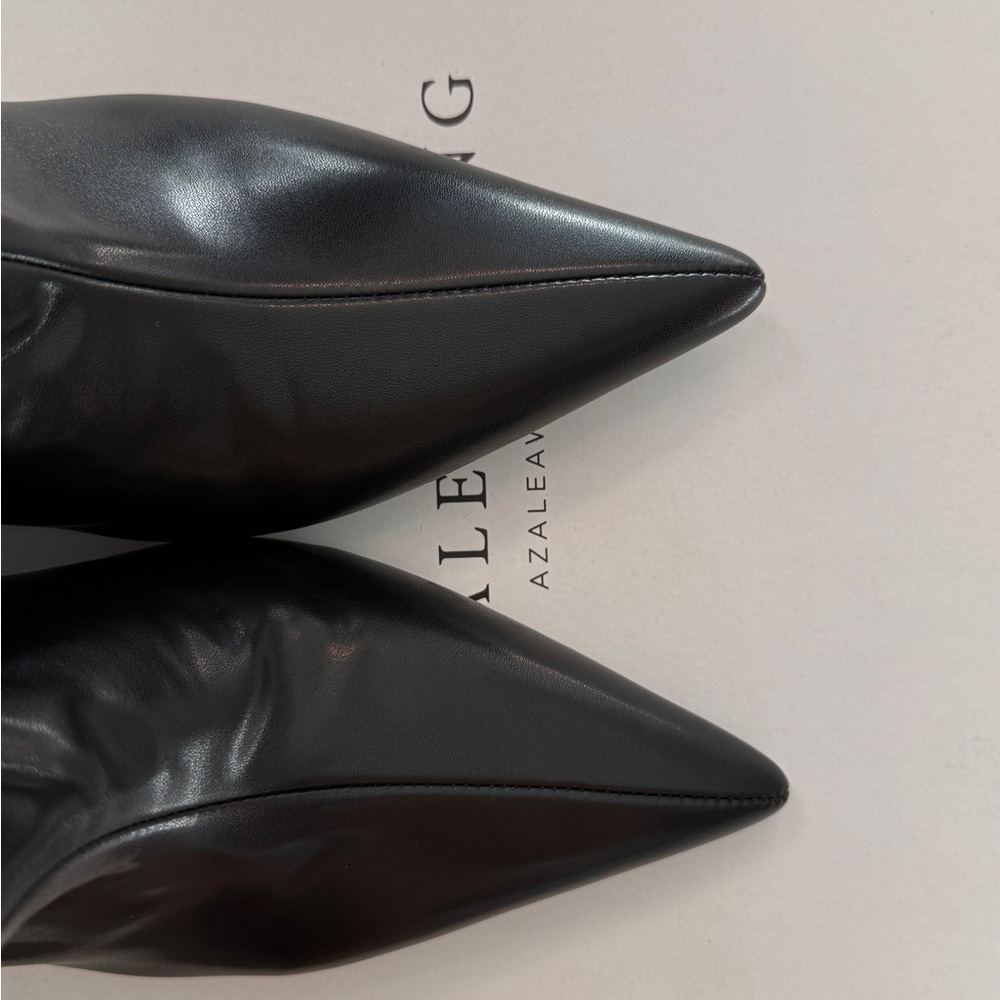 Leather booties